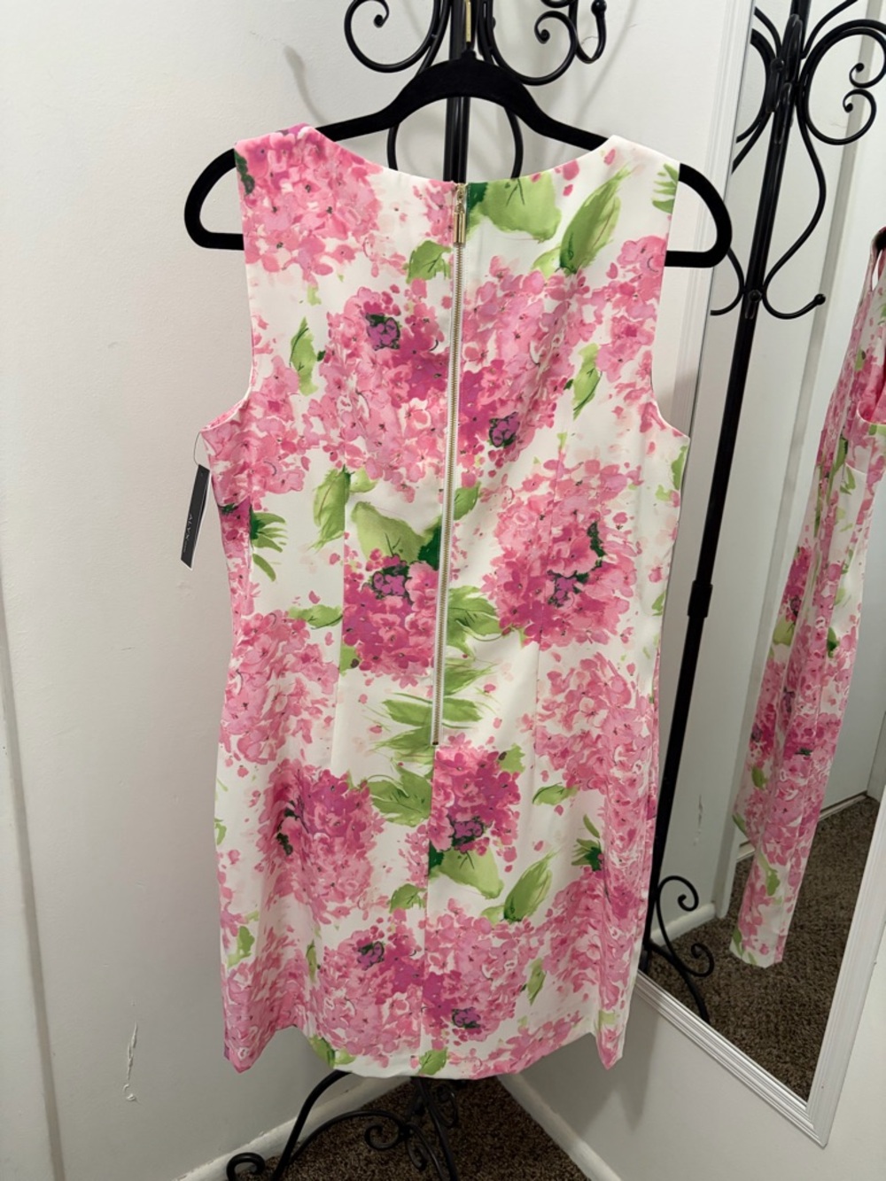 Alyx Pink & Green Floral Midi Dress - Picture 2 of 7